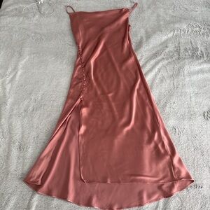 Zara Asymmetrical Rose Dress